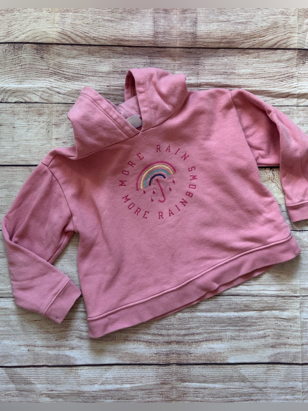 Gap Hoodie with Embroidered Rainbow